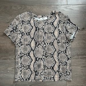 BABATON ARITZIA SNAKE PRINT SHIRT SIZE XS
